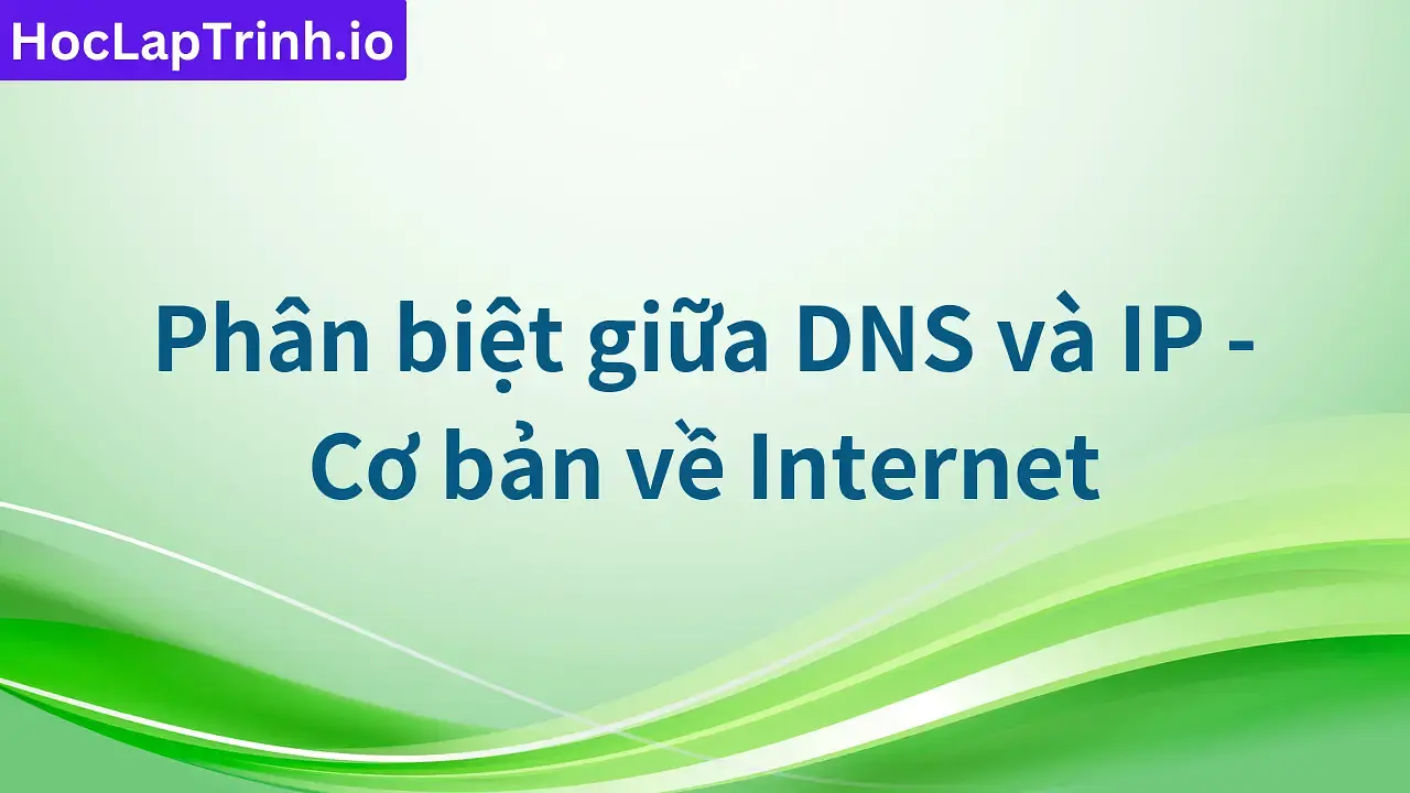 Phân biệt giữa DNS và IP - Cơ bản về Internet